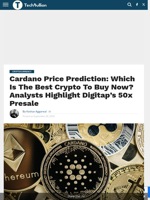 Cardano Price Prediction: Which Is The Best Crypto To Buy Now? Analysts Highlight Digitap’s 50x Presale - TechBullion