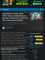 MultiBank Group: How MBG Token’s Deflationary Design Could Set It Apart In This Saturated Market | CoinGape