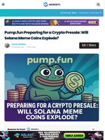 pump.fun prepares crypto presale as solana coins explode