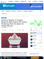 Arizona Passes 2 Crypto Reserve Bills And Is On Track To Being First US State To Adopt Bitcoin ⋆ ZyCrypto