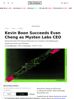 Kevin Boon Succeeds Evan Cheng as Mysten Labs CEO | The Defiant