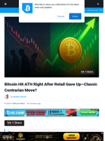 Bitcoin Hit ATH As Retail Gave Up—Classic Contrarian Move?