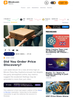 Did You Order Price Discovery? – Op-Ed Bitcoin News