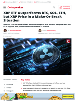 XRP ETF Outperforms BTC, ETH, SOL