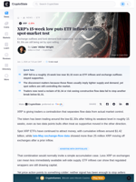 XRP’s 15-week low puts ETF inflows to the spot-market test