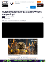 47,320,000,000 XRP Locked In: What's Happening?