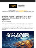 4 Crypto Market Leaders of 2025: Why This Project Is the Best Crypto to Buy Right Now