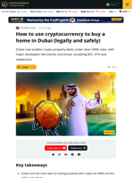 How to Buy a Home in Dubai with Crypto: 2025 Guide