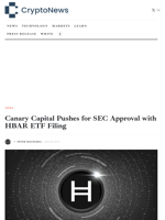 Canary Capital Pushes for SEC Approval with HBAR ETF Filing