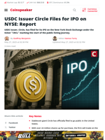 USDC Issuer Circle Files for IPO on NYSE: Report - Coinspeaker