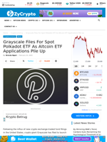 Grayscale Files For Spot Polkadot ETF As Altcoin ETF Applications Pile Up ⋆ ZyCrypto