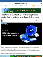 MEXC Publishes Q2 Report Showing Market Leadership in Listings and Security Reserves