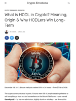 What is HODL in Crypto? Meaning, Origin & Why HODLers Win Long-Term