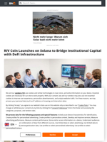 RIV Coin Launches on Solana to Bridge Institutional Capital with DeFi Infrastructure - Brave New Coin