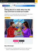 Gifting Bitcoin in 2025: IRS Rules, Tax Limits and Compliance Guide