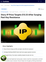 Story IP Price Targets $13.33 After Surging Past Key Resistance