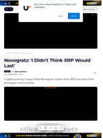 Novogratz: 'I Didn't Think XRP Would Last' - U.Today