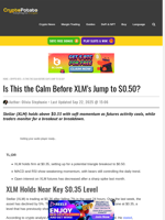 Is This the Calm Before XLM’s Jump to $0.50?