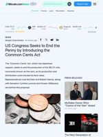 US Congress Seeks to End the Penny by Introducing the Common Cents Act – News Bitcoin News