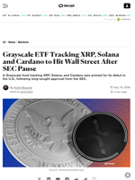 Grayscale ETF Tracking XRP, Solana and Cardano to Hit Wall Street After SEC Pause - Decrypt