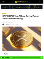 XRP (XRP) Price: Whale Buying Frenzy Sends Token Soaring - CoinCentral