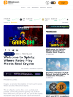 Welcome to Spinly: Where Retro Play Meets Real Crypto – Press release Bitcoin News