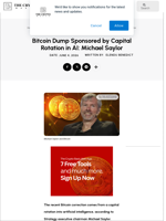 Bitcoin Dump Sponsored by Capital Rotation in AI: Michael Saylor
