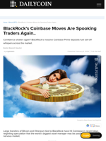 BlackRock’s Coinbase Moves Are Spooking Traders Again.. - DailyCoin