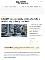 LiteLLM traces supply chain attack to a GitHub key nobody revoked