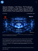 Seven Weeks, 145 Files, 79 Findings: What CertiK's Audit Says About the Q-AMCHAIN Post-Quantum Blockchain | Visionary Financial