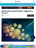 Bitcoin HODLers Spend 97,000 BTC—Biggest Move This Year
