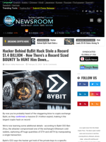 
Hacker Behind ByBit Hack Stole a Record $1.4 BILLION - Now There's a Record Sized BOUNTY To HUNT Him Down... | Cryptocurrency News Live | Breaking Crypto News - Realtime Prices, Analysis, Predictions...
