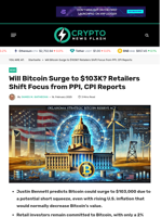 Will Bitcoin Surge to $103K? Retailers Shift Focus from PPI, CPI Reports - Crypto News Flash