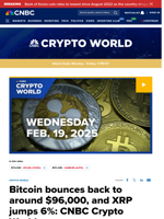 Bitcoin bounces back to around $96,000, and XRP jumps 6%: CNBC Crypto World