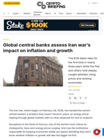 Global central banks assess Iran war's impact on inflation and growth