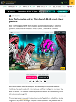 Abu Dhabi's Bold Technologies to launch $2.5B AI infrastructure initiative