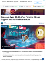 Dogecoin Eyes $0.35 After Forming Strong Support and Bullish Momentum - TheNewsCrypto