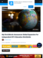 My First Bitcoin Announces Rebrand Amid Global Expansion
