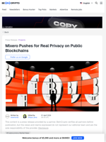 Mixero Pushes for Real Privacy on Public Blockchains