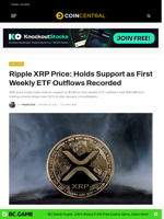 Ripple XRP Price: Holds Support as First Weekly ETF Outflows Recorded - CoinCentral