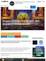 Dogecoin Price Prediction: Will Dogecoin Break $0.30? | Live Bitcoin News
