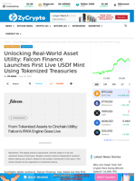 Unlocking Real-World Asset Utility: Falcon Finance Launches First Live USDf Mint Using Tokenized Treasuries