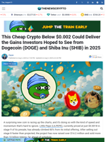 This Cheap Crypto Below $0.002 Could Deliver the Gains Investors Hoped to See from Dogecoin (DOGE) and Shiba Inu (SHIB) in 2025