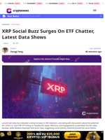 XRP Social Buzz Surges on ETF Chatter, LunarCrush Data Shows