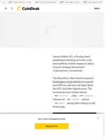 Bitcoin (BTC) Treasury News: Aurora Mobile (JG) Plans Crypto Investment Strategy
