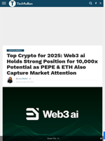 Web3 ai, PEPE, and ETH: Which One Is the Top Crypto Pick?
