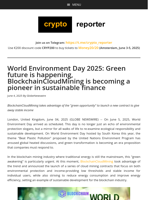 World Environment Day 2025: Green future is happening, BlockchainCloudMining is becoming a pioneer in sustainable finance