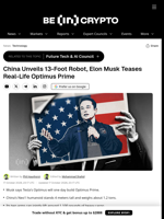 China Unveils 13-Foot Robot, Elon Musk Teases Real-Life Optimus Prime