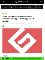 Gate US Launches Secure and Compliant Crypto Trading for U.S. Market