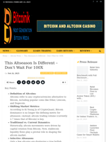This Altseason Is Different - Don’t Wait For 100X - Bitcoinik